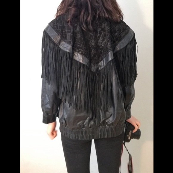 🎩Leather Black Jacket 🎩Made in Argentina 🇦🇷 - Picture 6 of 10